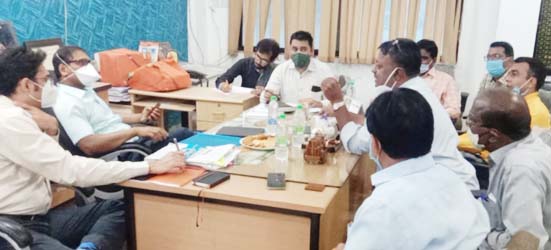 Ujjain Mandi vyapari-collector meeting